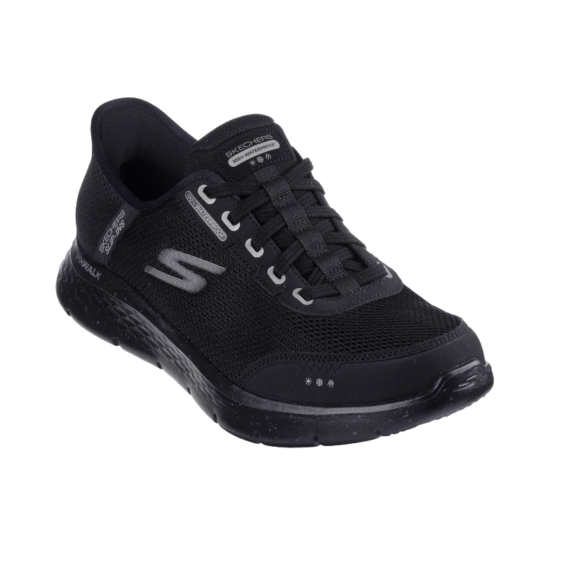 Skeckers vandtæt slip - in herresko - Sort