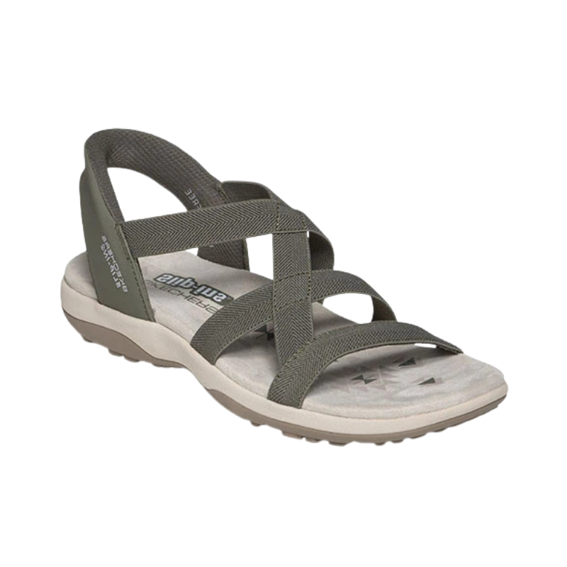 Skechers slip-in damesandal - Grøn