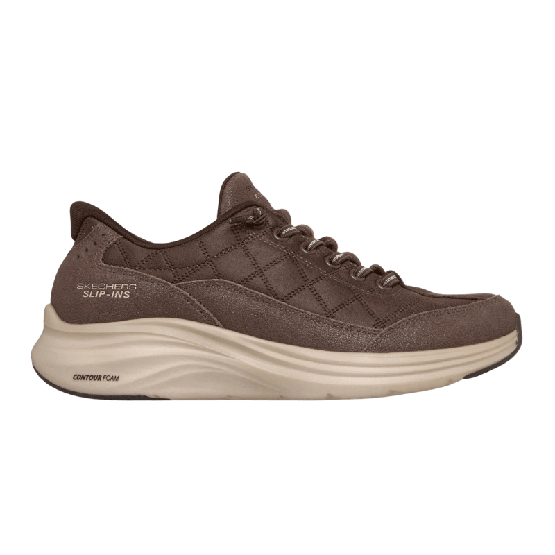 Skechers slip-in damesneaker - Brun