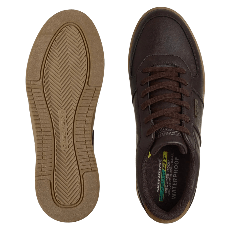 Skechers vandafvisende herresneaker - Brun