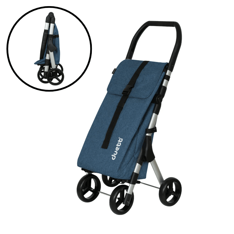 Muuvi Up Texture indkøbsvogn - Blå