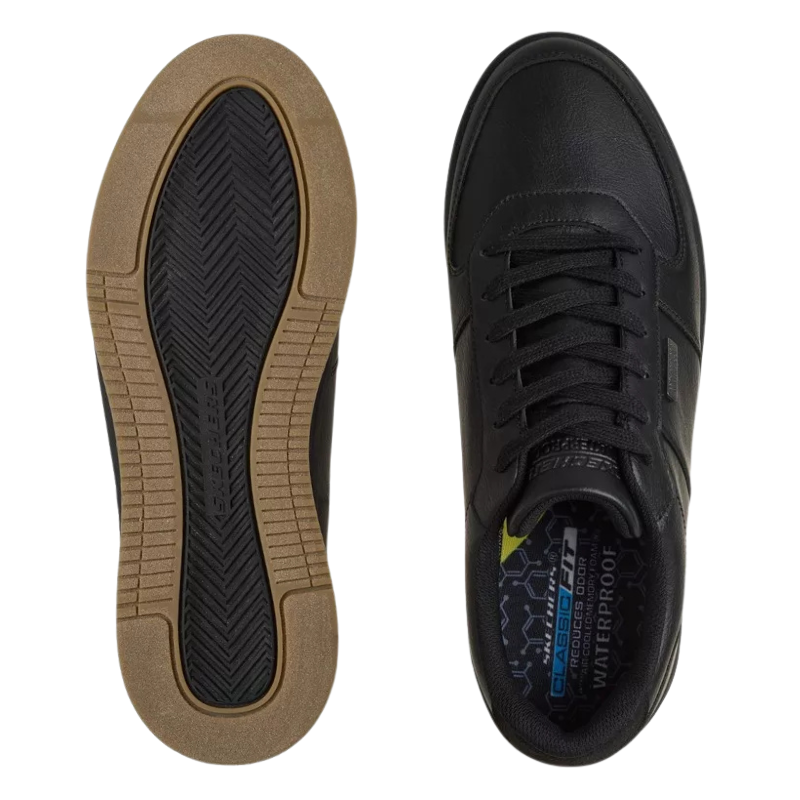 Skechers vannavvisende herresneaker - Svart