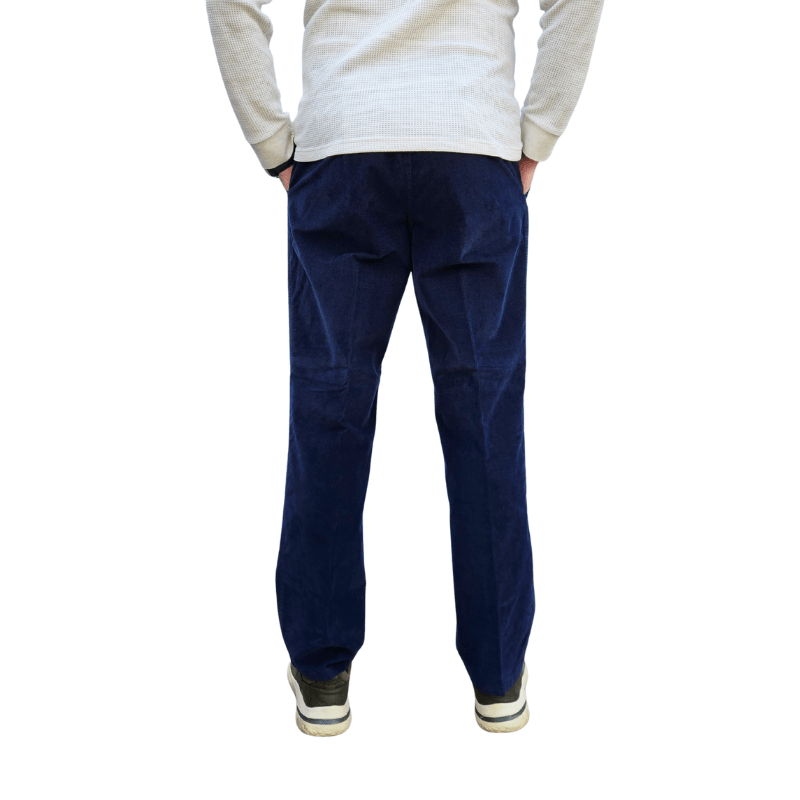 Bløde bukser med elastikkant - Navy