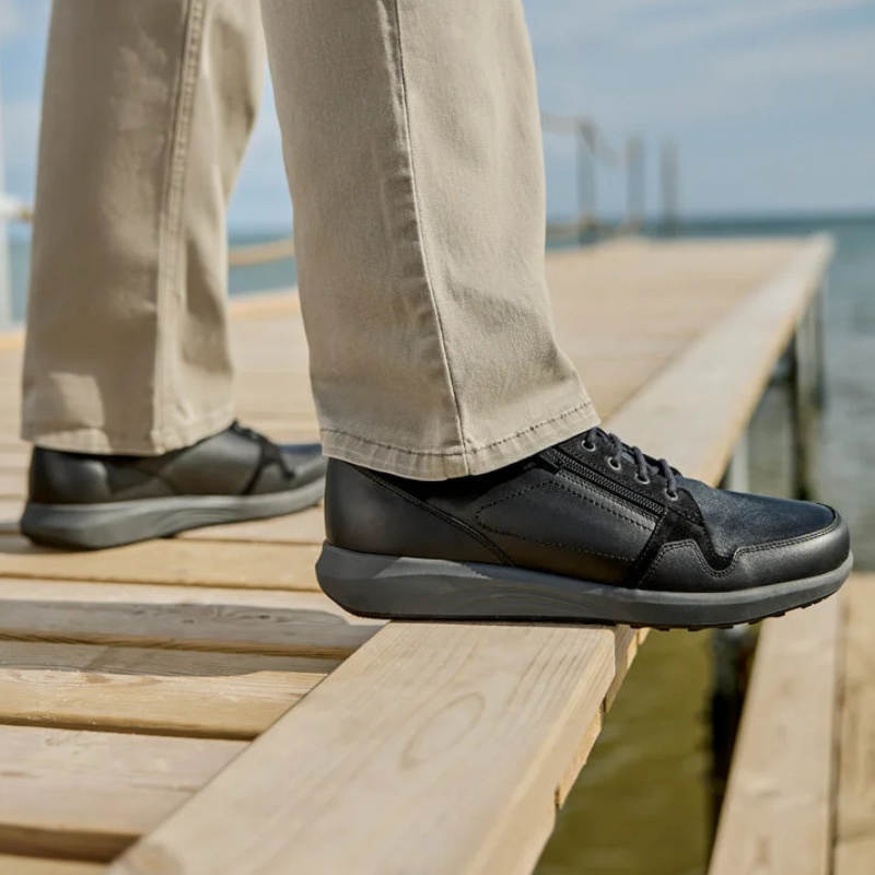 New Feet herresko med stretch - Svart