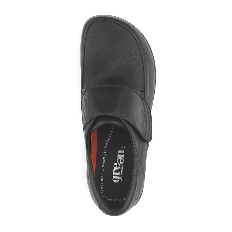 Green Comfort herresko i skind - Sort - Seniorshop