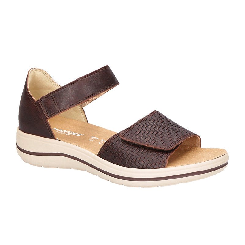 Hartjes damesandal - Nøddebrun - Seniorshop