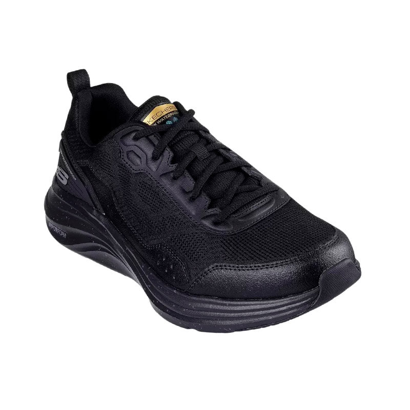 Skechers vandtæt herresneaker - Sort - Seniorshop