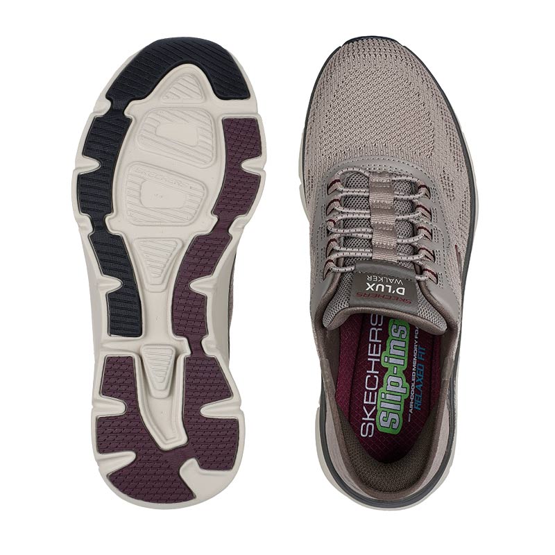 Skechers slip - in herresko - Beige - Seniorshop