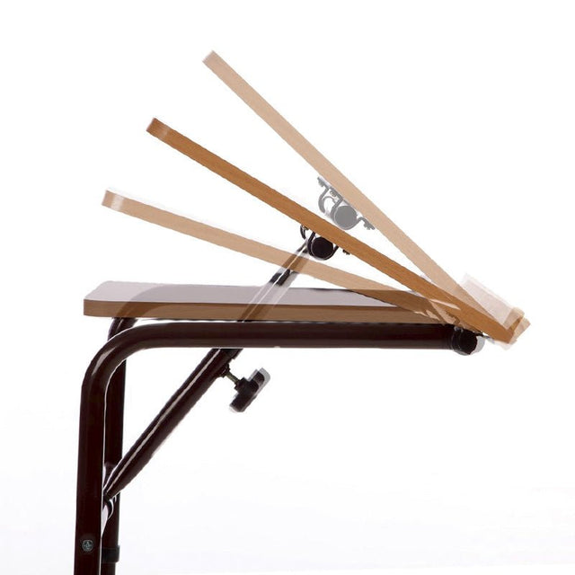 Stolebord / sengebord med hjul og bredt stel - Seniorshop