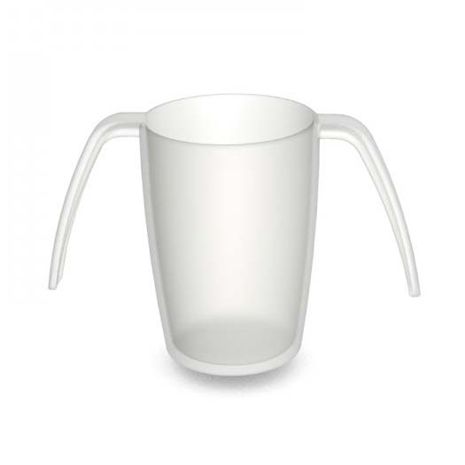 Krus med 2 hanke - Klar - Seniorshop