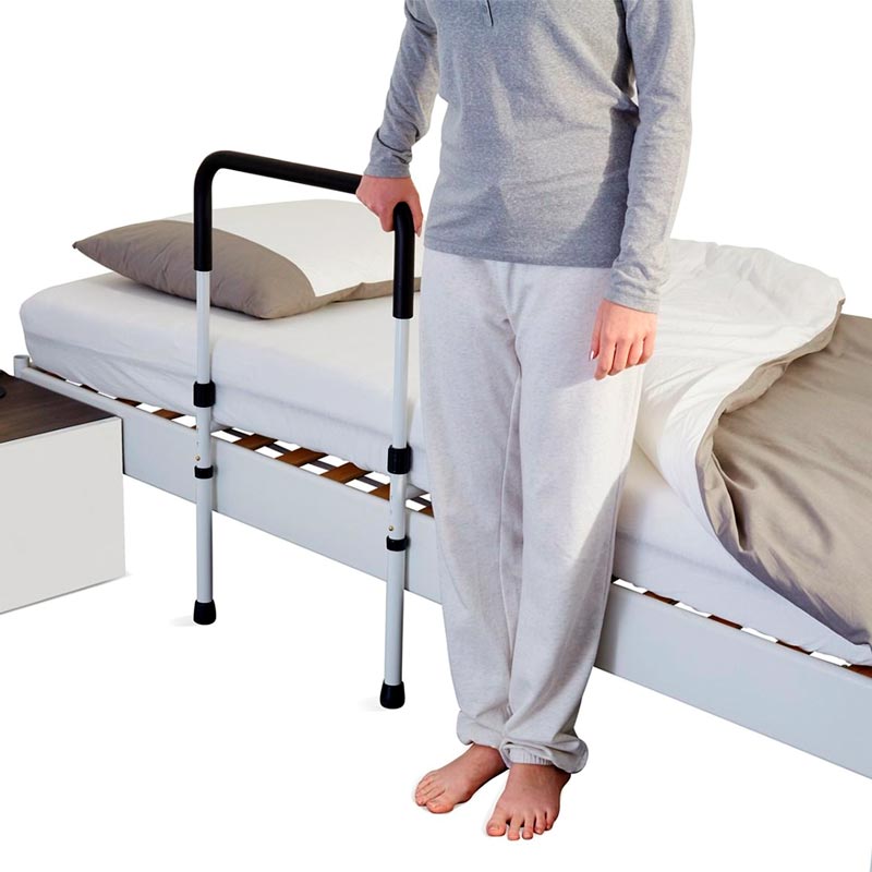 Sengehest med gulvstøtte - Hvid - Seniorshop