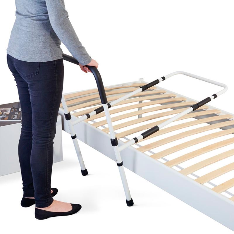 Sengehest med gulvstøtte - Hvid - Seniorshop