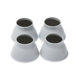 Møbelforhøjer i plast, 9 cm - 4 stk. - Seniorshop