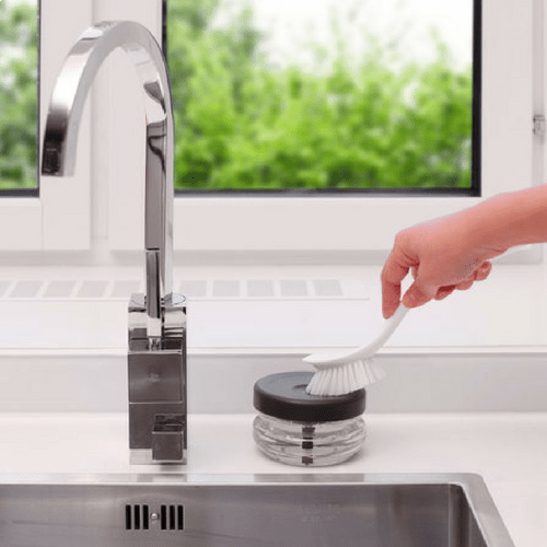 Enhåndsbetjent sæbedispenser - Seniorshop