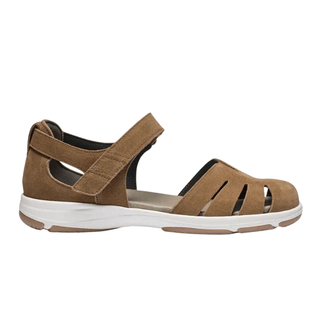 New Feet lukket damesandal - Brun