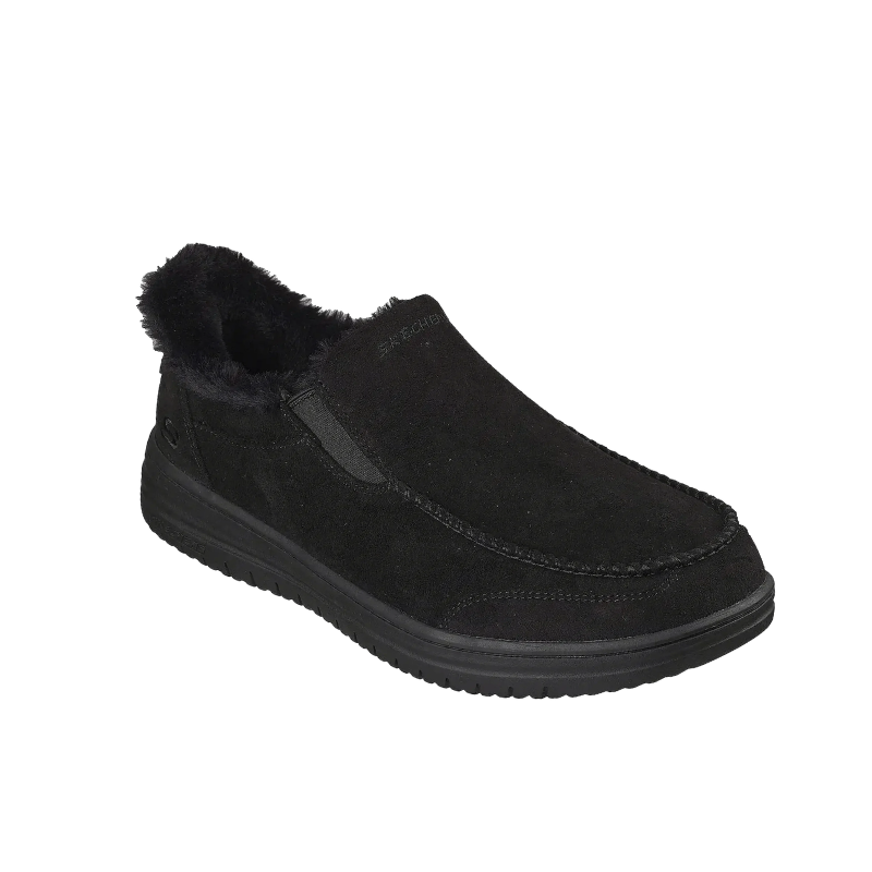 Skechers slip-in herrehjemmesko - Svart