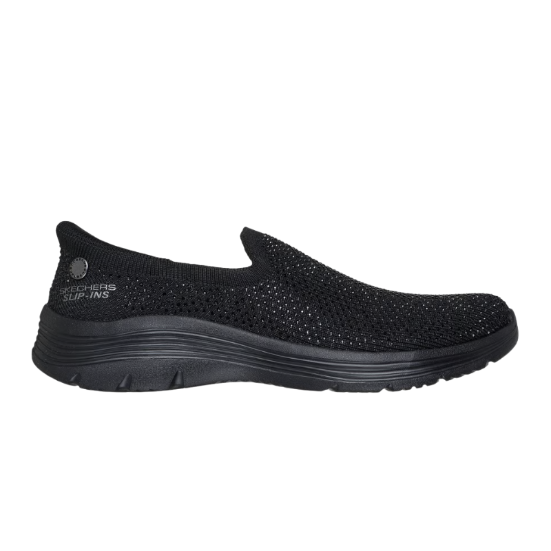 Skechers slip-in damesko - Svart