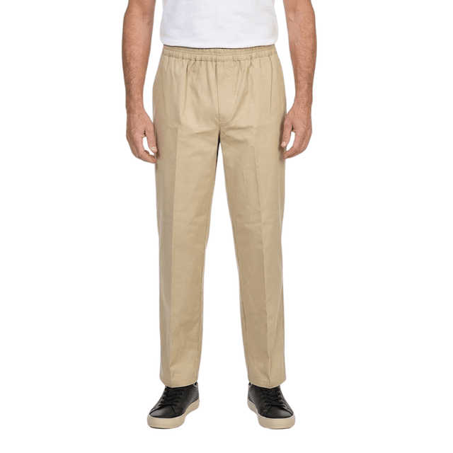 Lette bukser med elastikkant - Sand