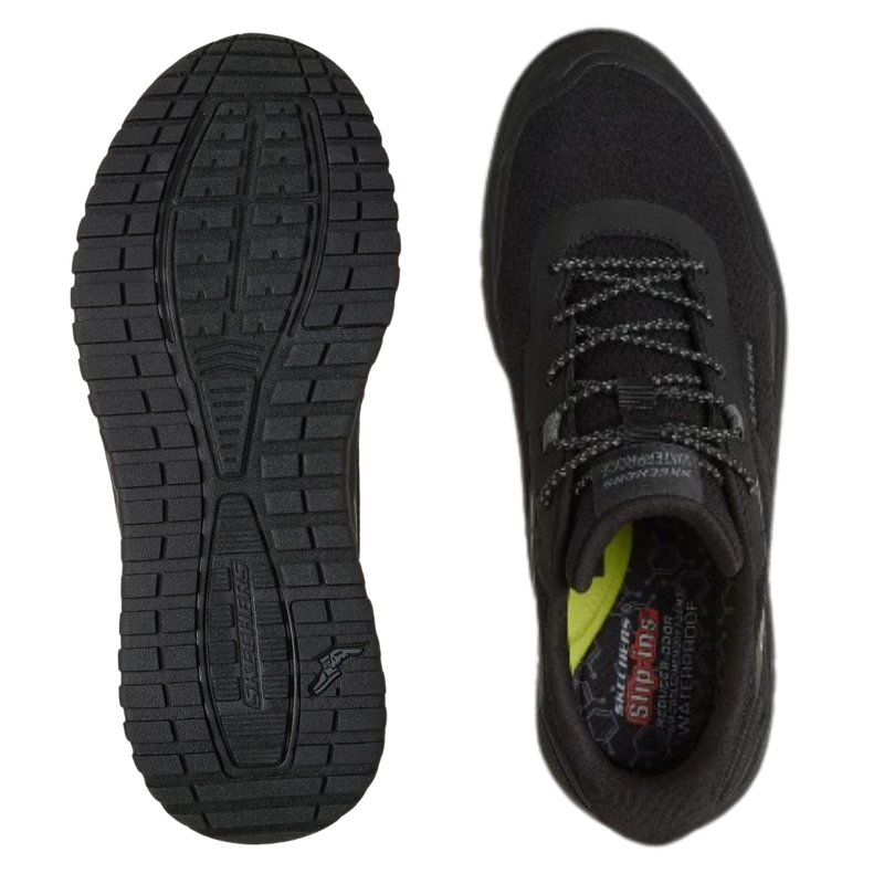Skechers sporty slip-in herresneaker - Svart