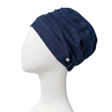 Yoga turban - Mørkeblå denim
