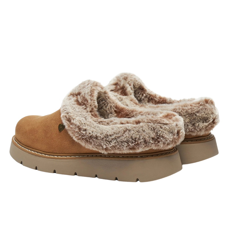 Skechers-tøfler til dame – brune