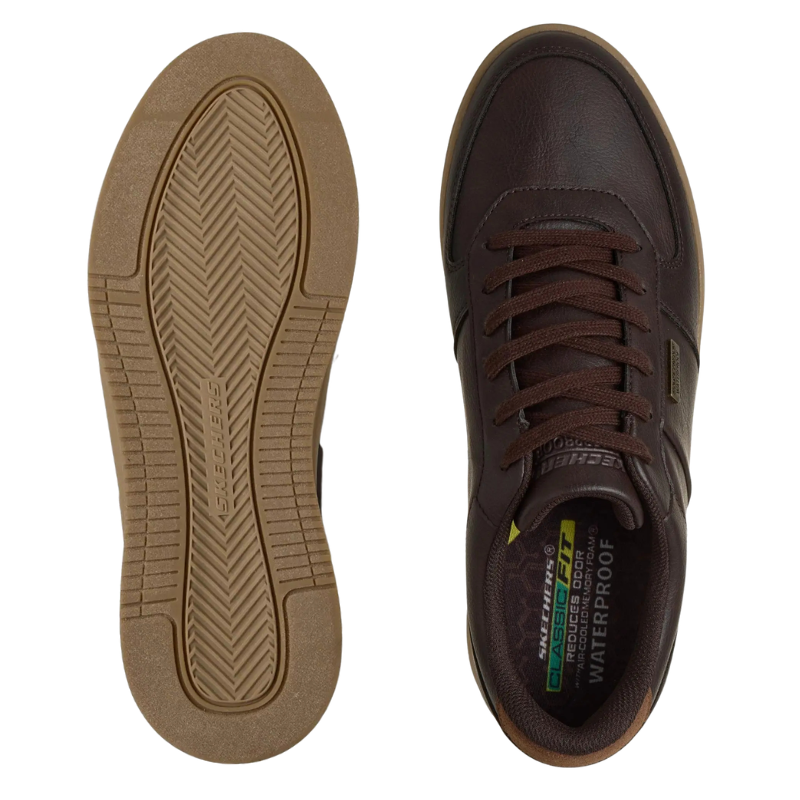 Skechers vannavvisende herresneaker - Brun