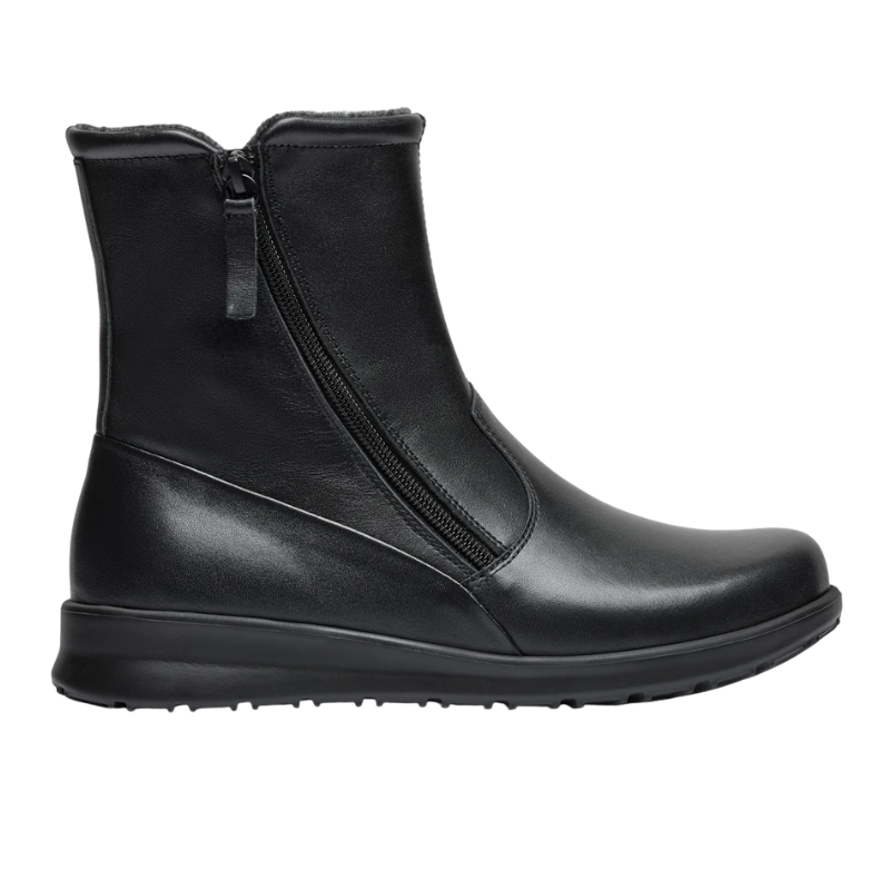 New Feet bred damestøvel – Sort