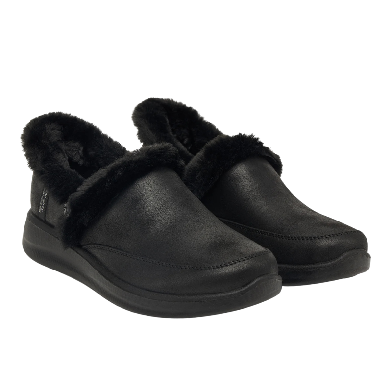 Skechers slip-in damehjemmesko - Svart