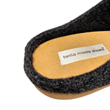 Bella Moda tøfler til dame - Antrasitt