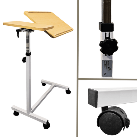 Sengebord med to bordplader