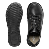 New Feet damesko med snøring og glidelås – svart