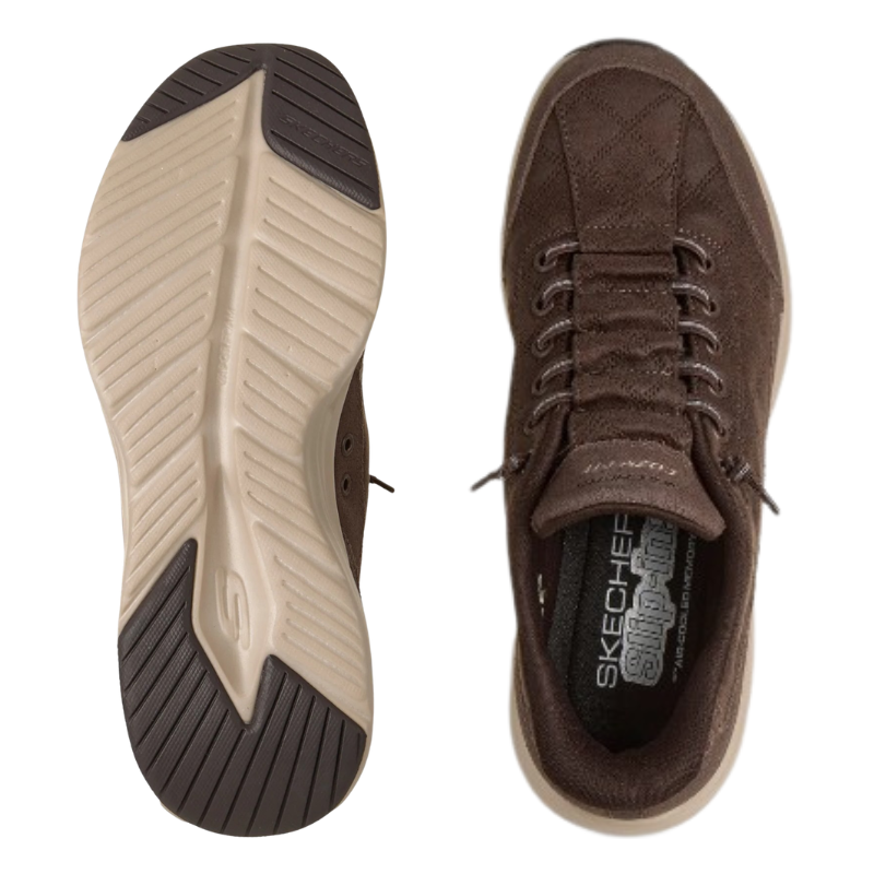Skechers slip-in damesneaker - Brun