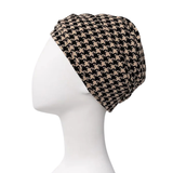 Lea turban - Svart Beige
