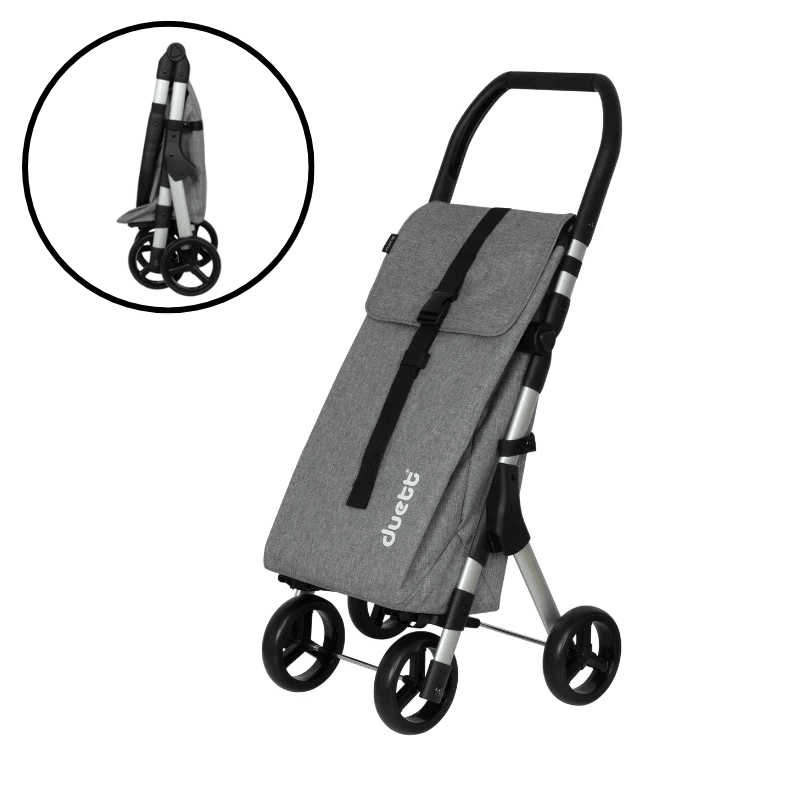 Muuvi Up Texture indkøbsvogn - Grå