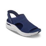 Skechers slip-in damesandal - Mørkeblå