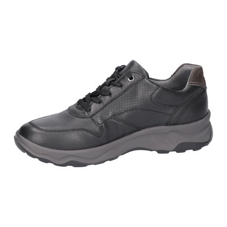 Waldläufer herresneaker - Sort læder