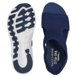 Skechers slip-in damesandal - Mørkeblå