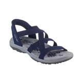 Skechers slip-in damesandal - Blå