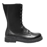 New Feet lang damestøvel – Svart