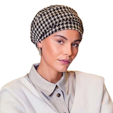 Lea turban - Svart Beige
