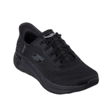 Skechers bred slip-in damesneaker - Svart