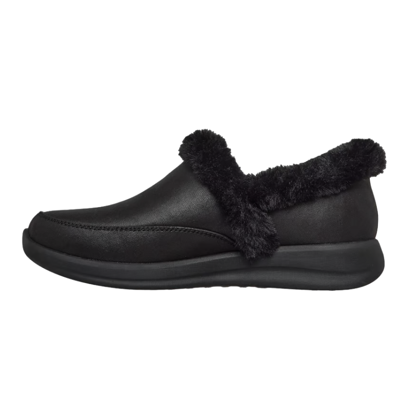 Skechers slip-in damehjemmesko - Svart