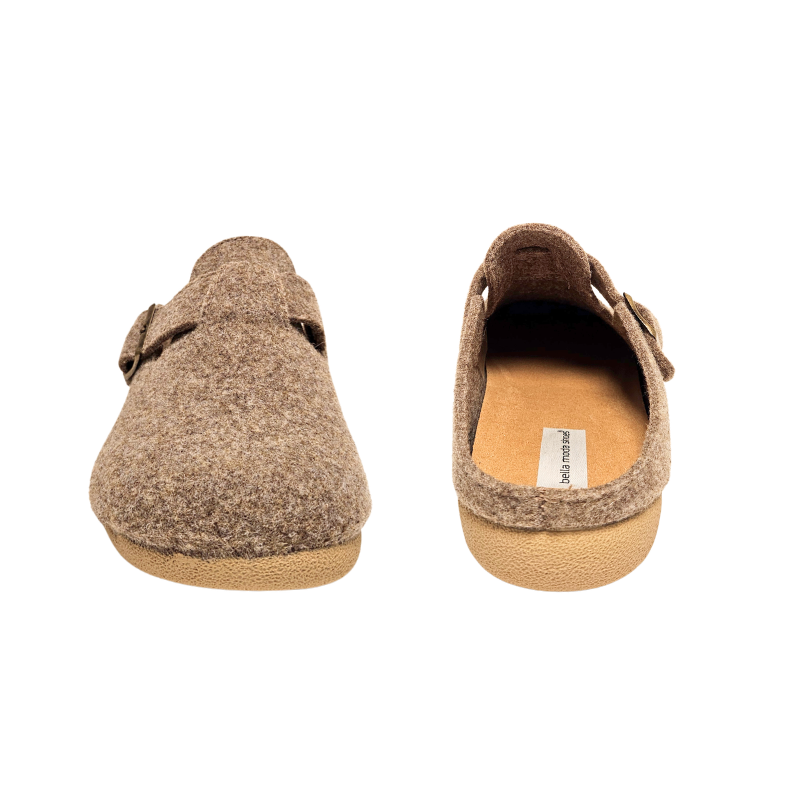 Bella Moda dametøfler - Beige