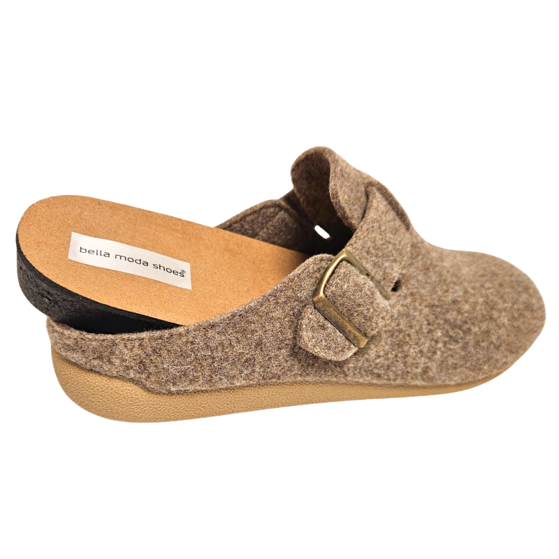Bella Moda dametøfler - Beige