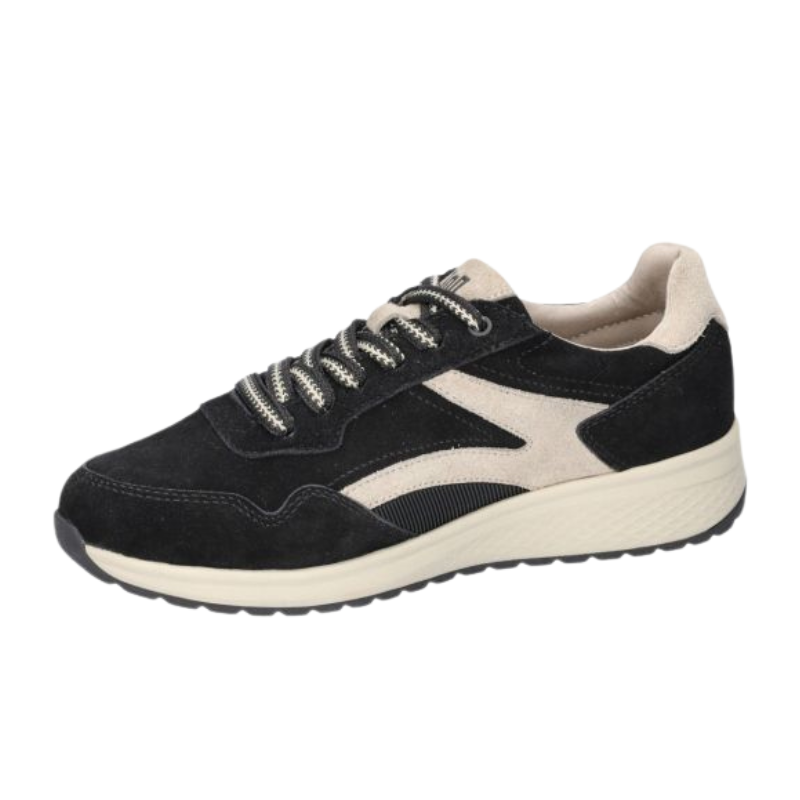 Velur nubuck sko 'Jenna' i svart