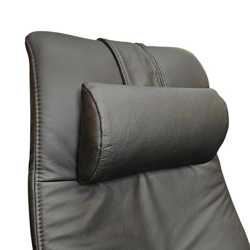 Himolla nakkepude, Halvrund, Sort læder - Seniorshop