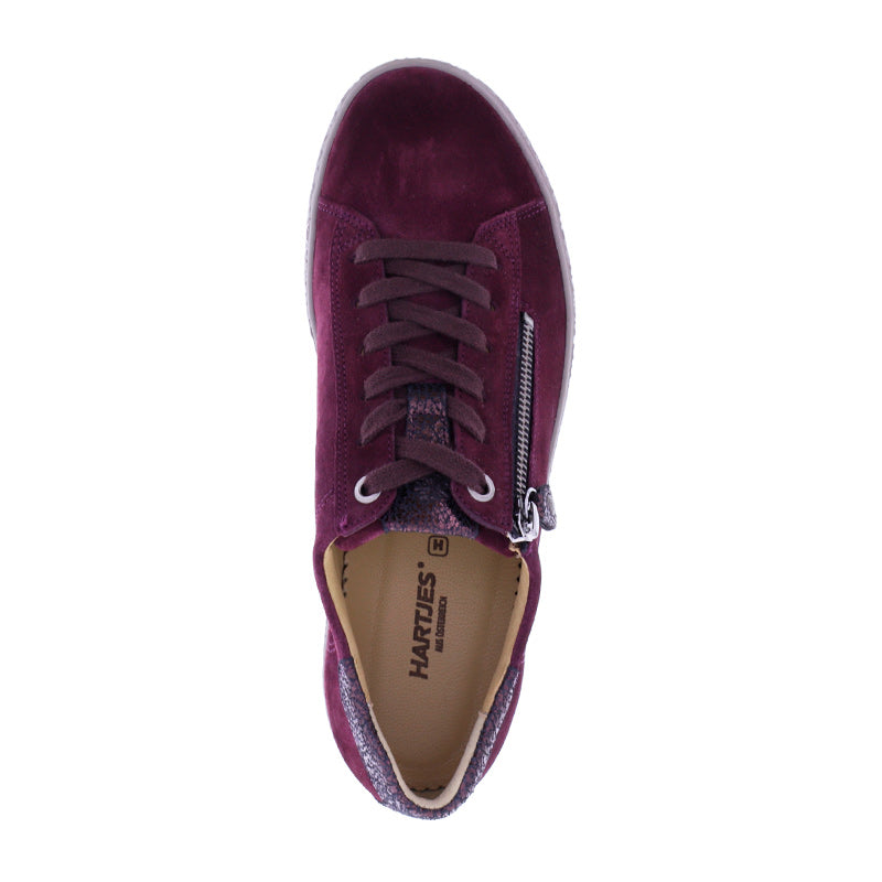 Hartjes sneaker med plateausål - Bordeaux