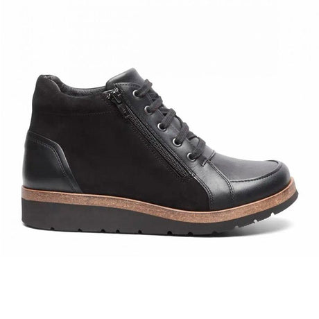 New Feet kort damestøvle - Sort - Seniorshop