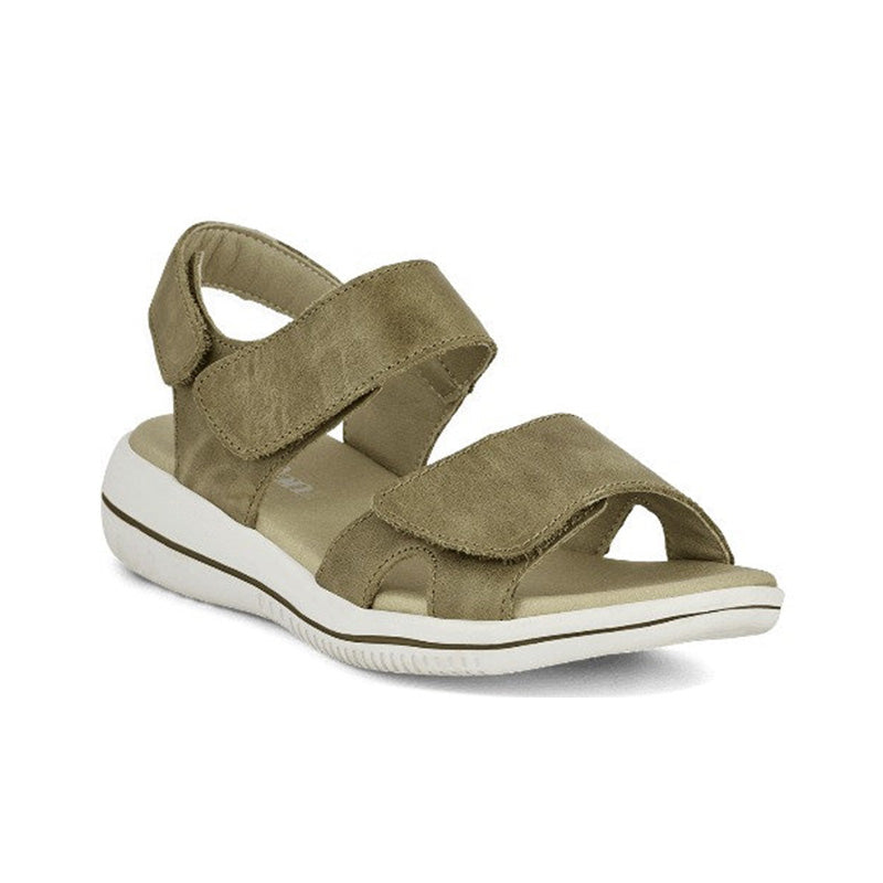 Damesandal, Oliven, Green Comfort