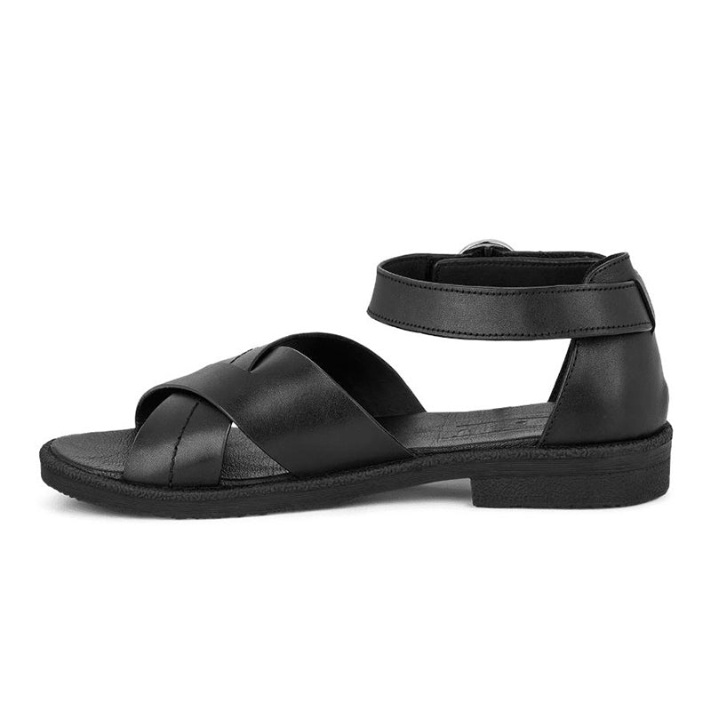 Pen damesandal, Sort, Green Comfort